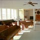 The cleaned and re-painted Community Center main room.