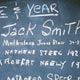 Former students' names written on a blackboard inside the old schoolhouse. The blackboard and names will remain a permanent fixture as long as the building stands.